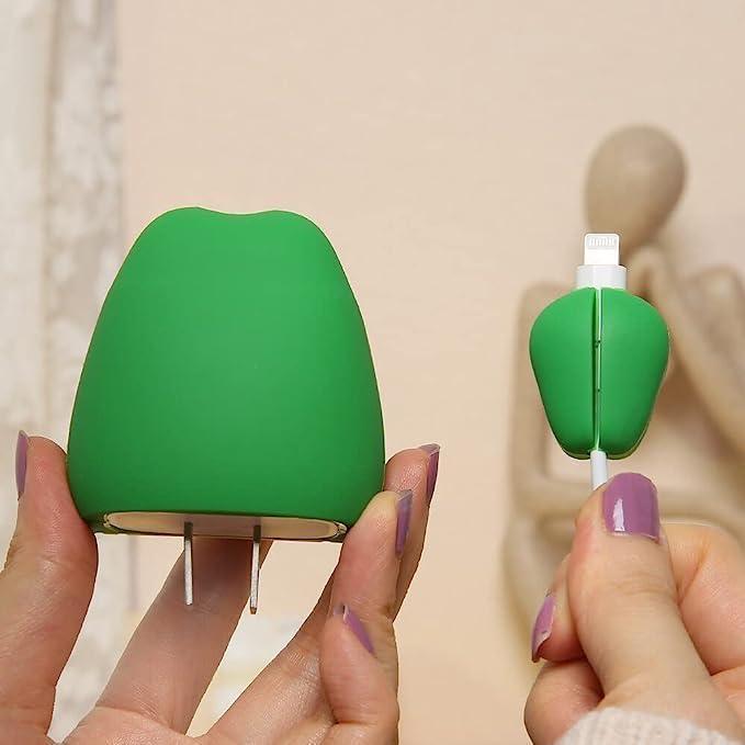 Avocado 3D Character Silicone Charger Cover for iPhone 18W/20W - 360° Full Protection - ShopOnCliQ