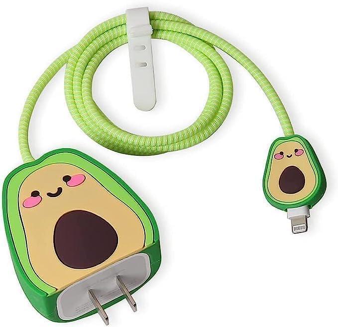 Avocado 3D Character Silicone Charger Cover for iPhone 18W/20W - 360° Full Protection - ShopOnCliQ