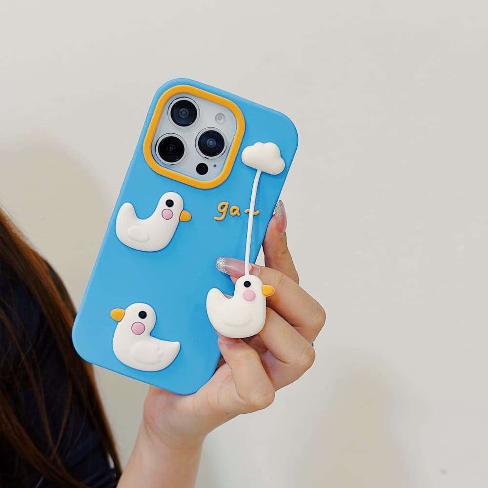 Cloudy Duck Dream Phone Case For iPhone