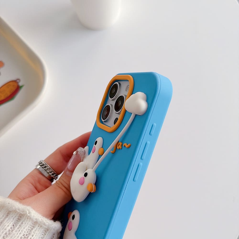 Cloudy Duck Dream Phone Case For iPhone
