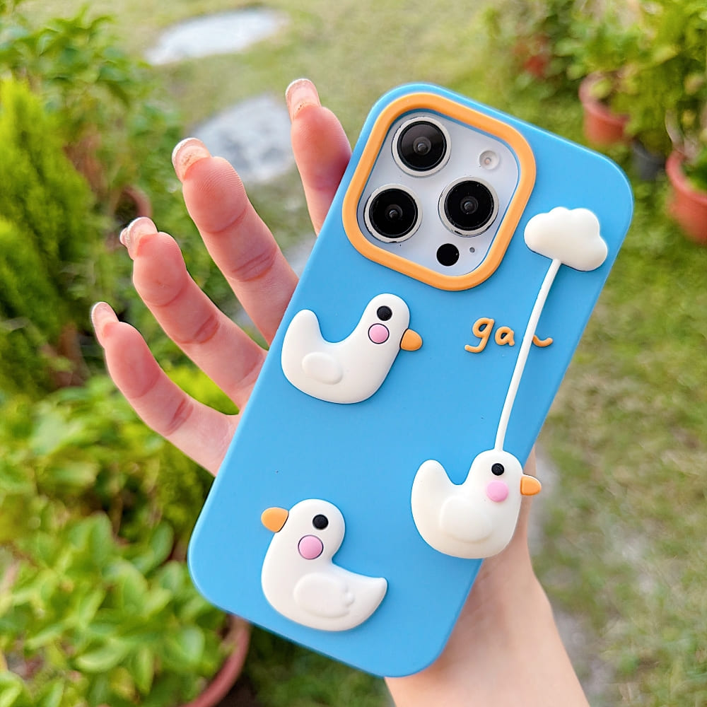 Cloudy Duck Dream Phone Case For iPhone