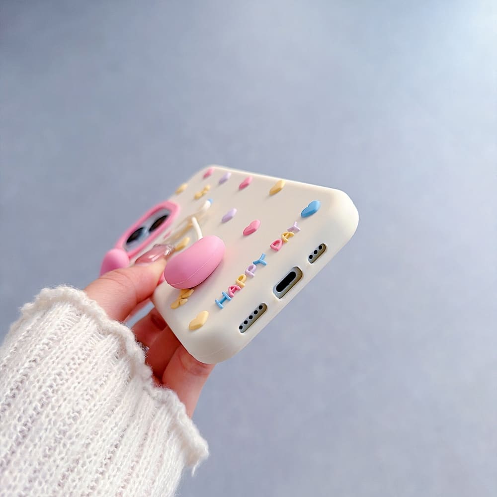 Dreamy Hearts Charm iPhone Case