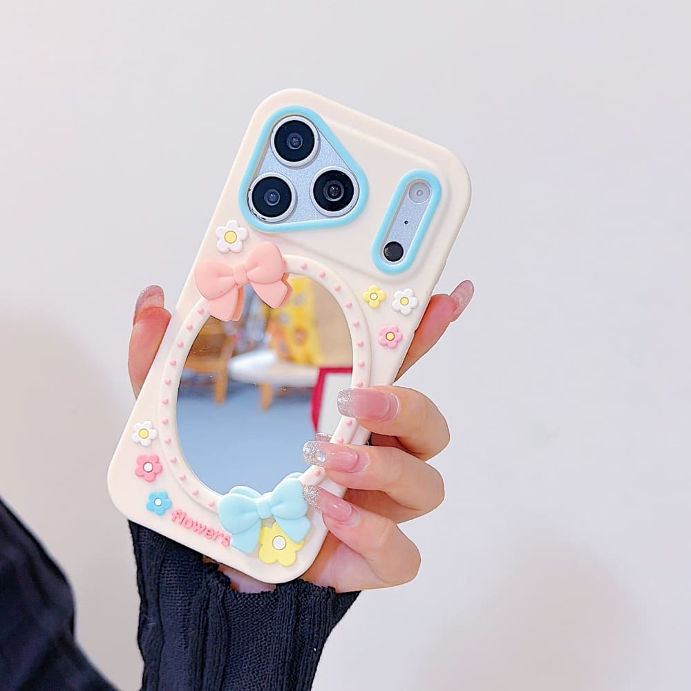 Fairycore Bow Mirror iPhone Case