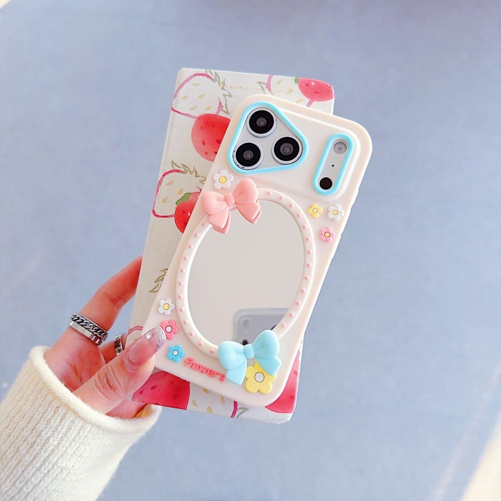Fairycore Bow Mirror iPhone Case