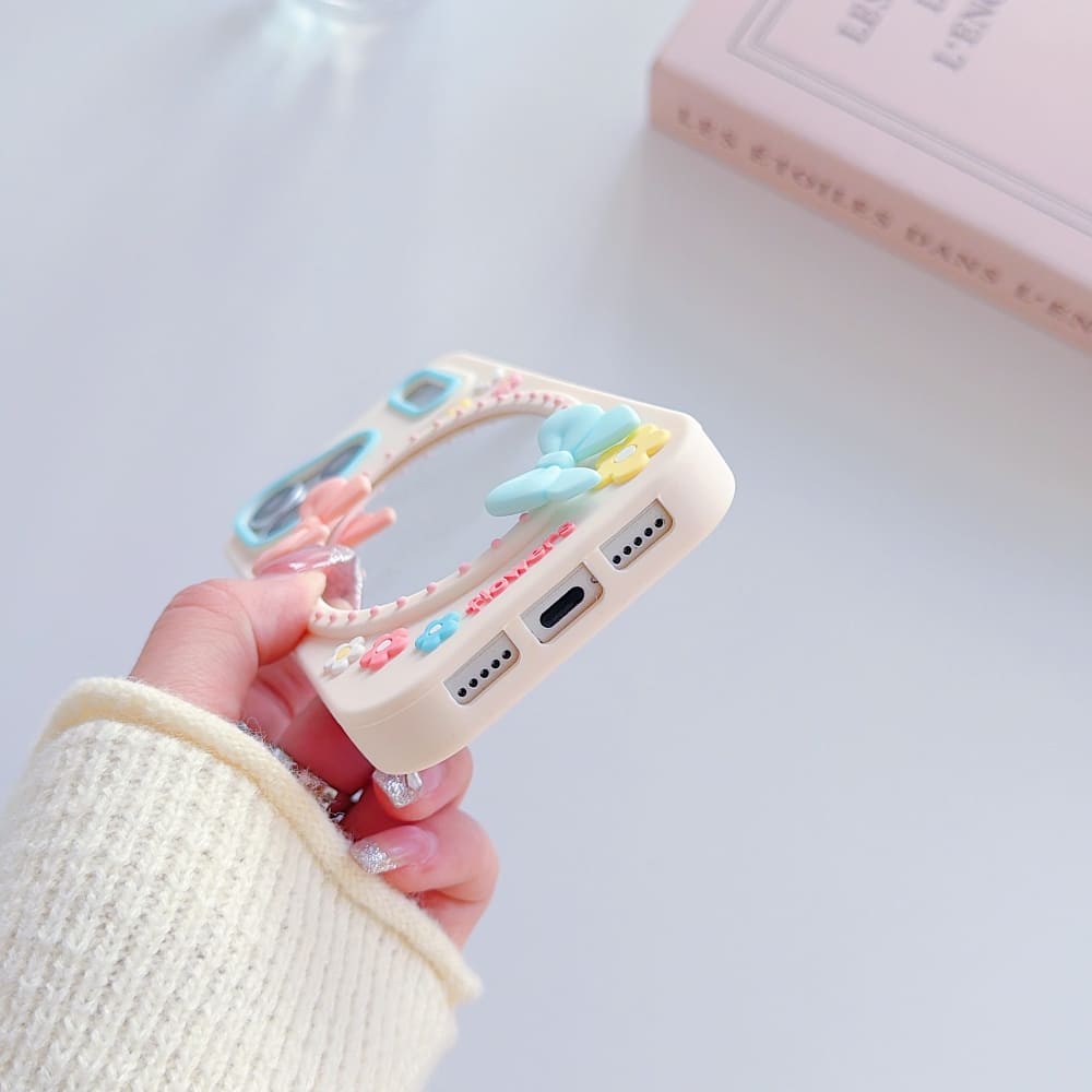 Fairycore Bow Mirror iPhone Case