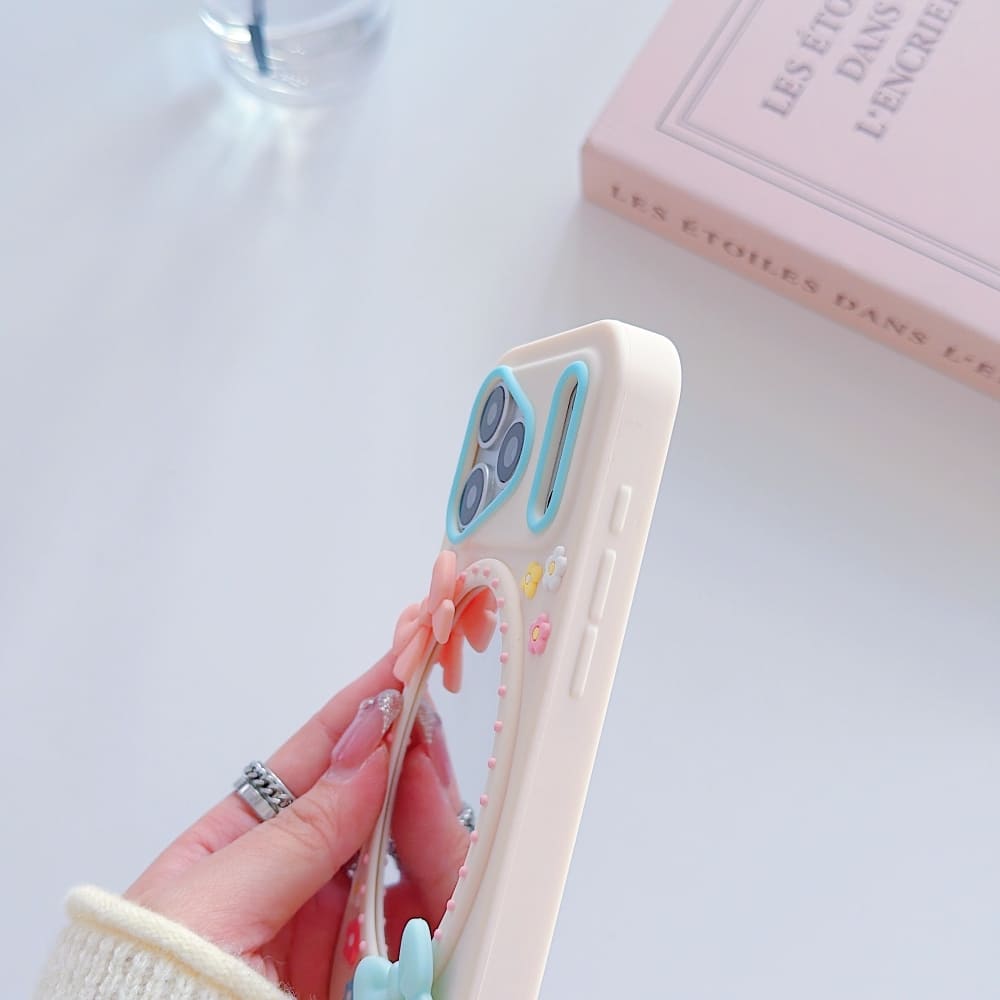 Fairycore Bow Mirror iPhone Case