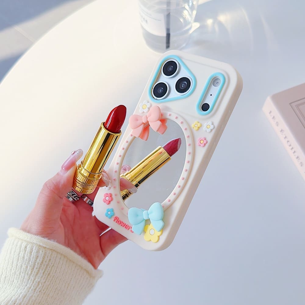 Fairycore Bow Mirror iPhone Case