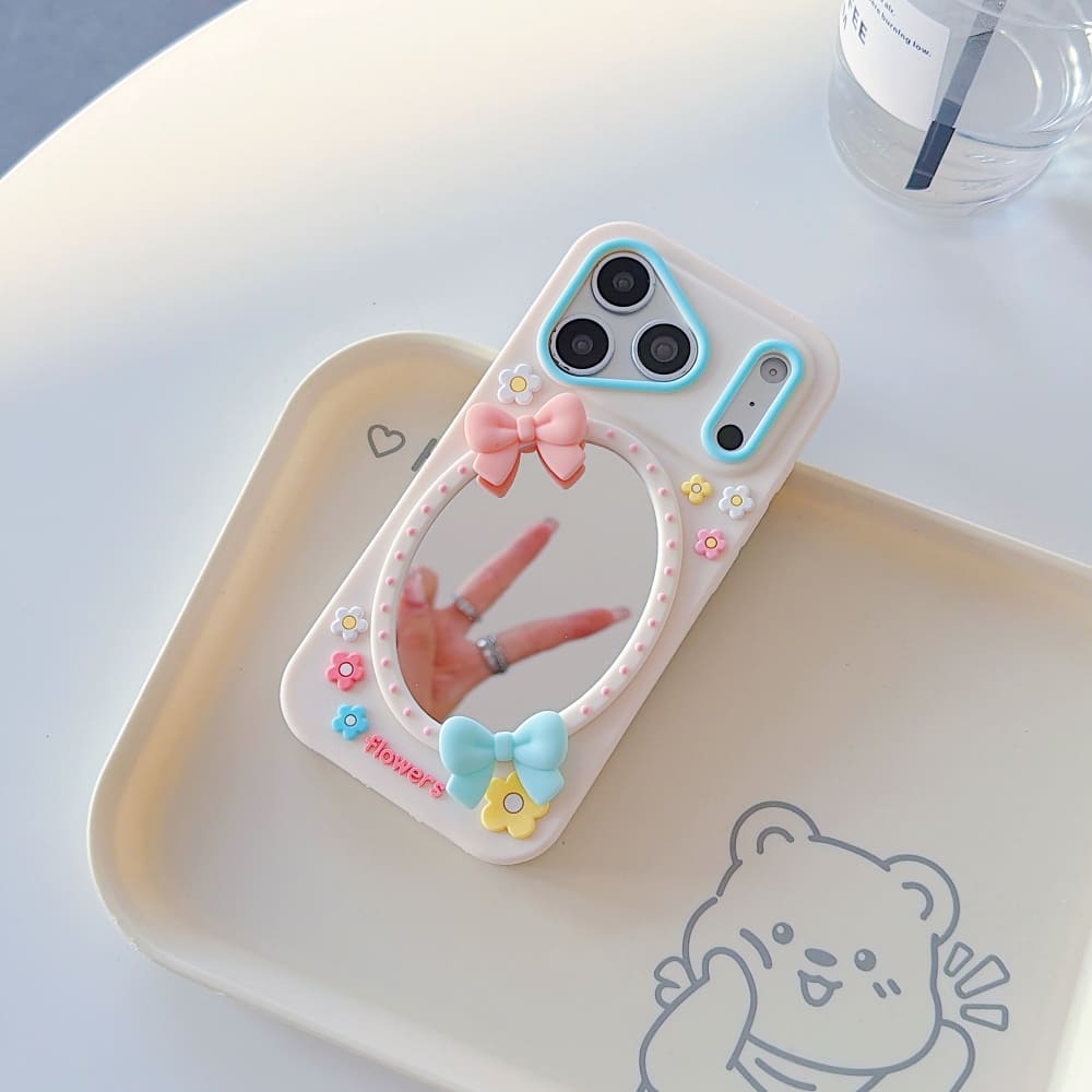 Fairycore Bow Mirror iPhone Case