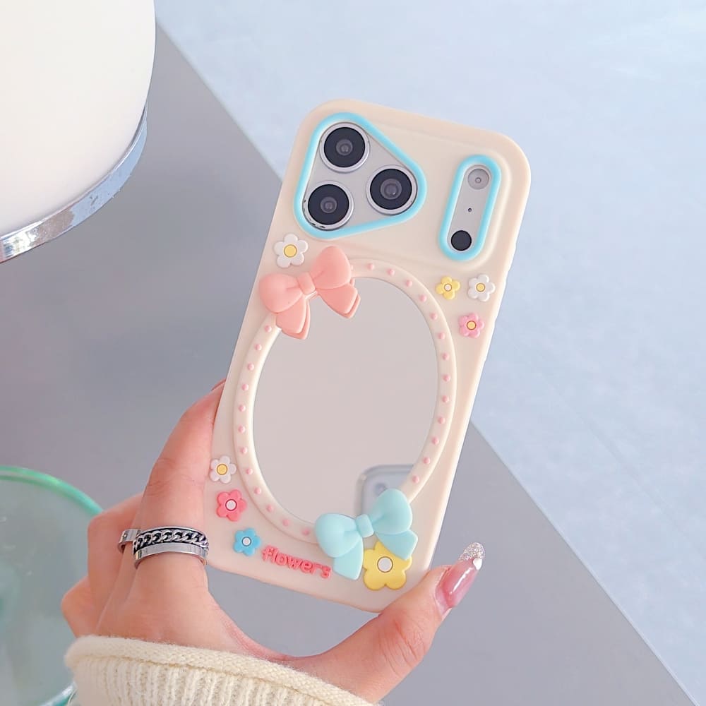 Fairycore Bow Mirror iPhone Case