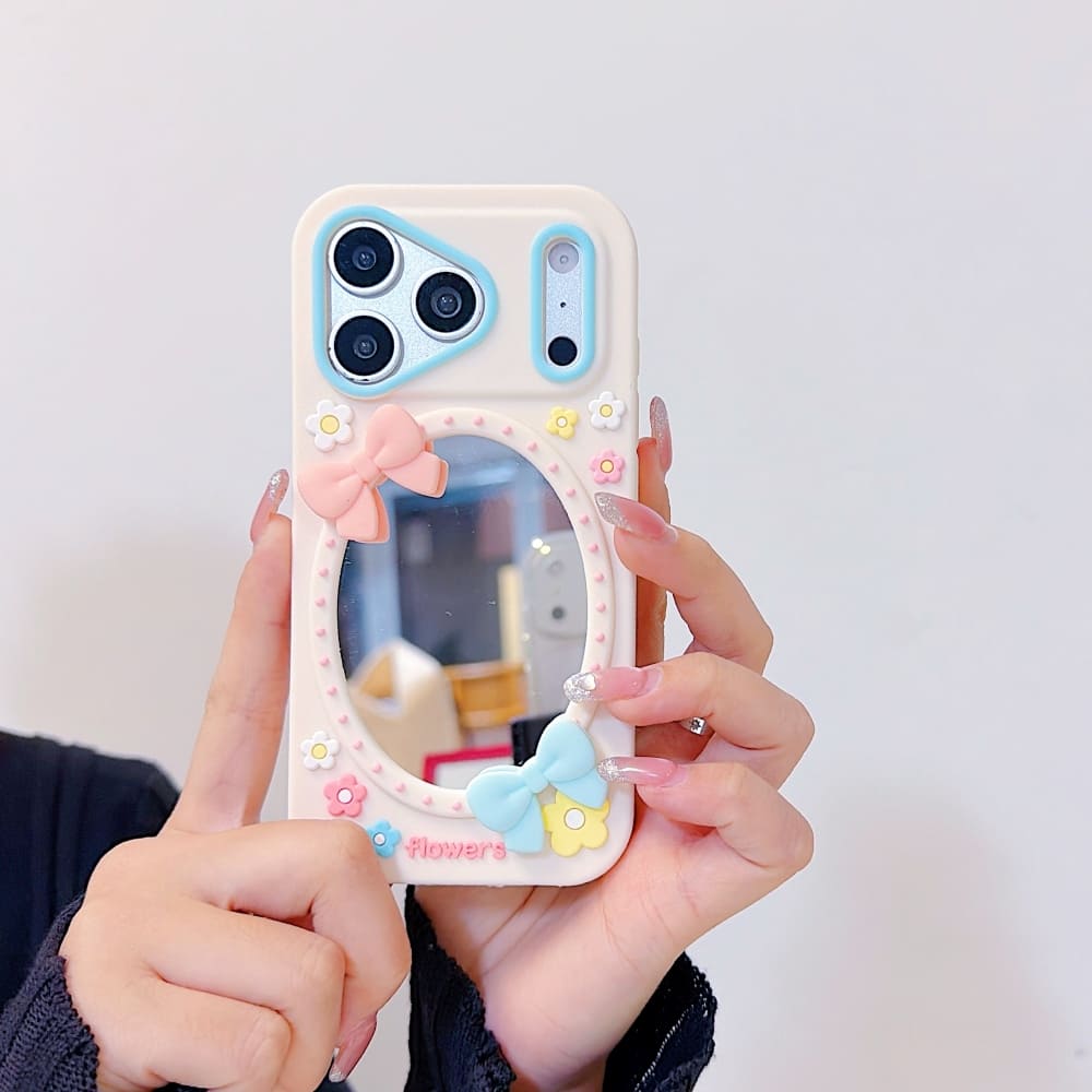 Fairycore Bow Mirror iPhone Case