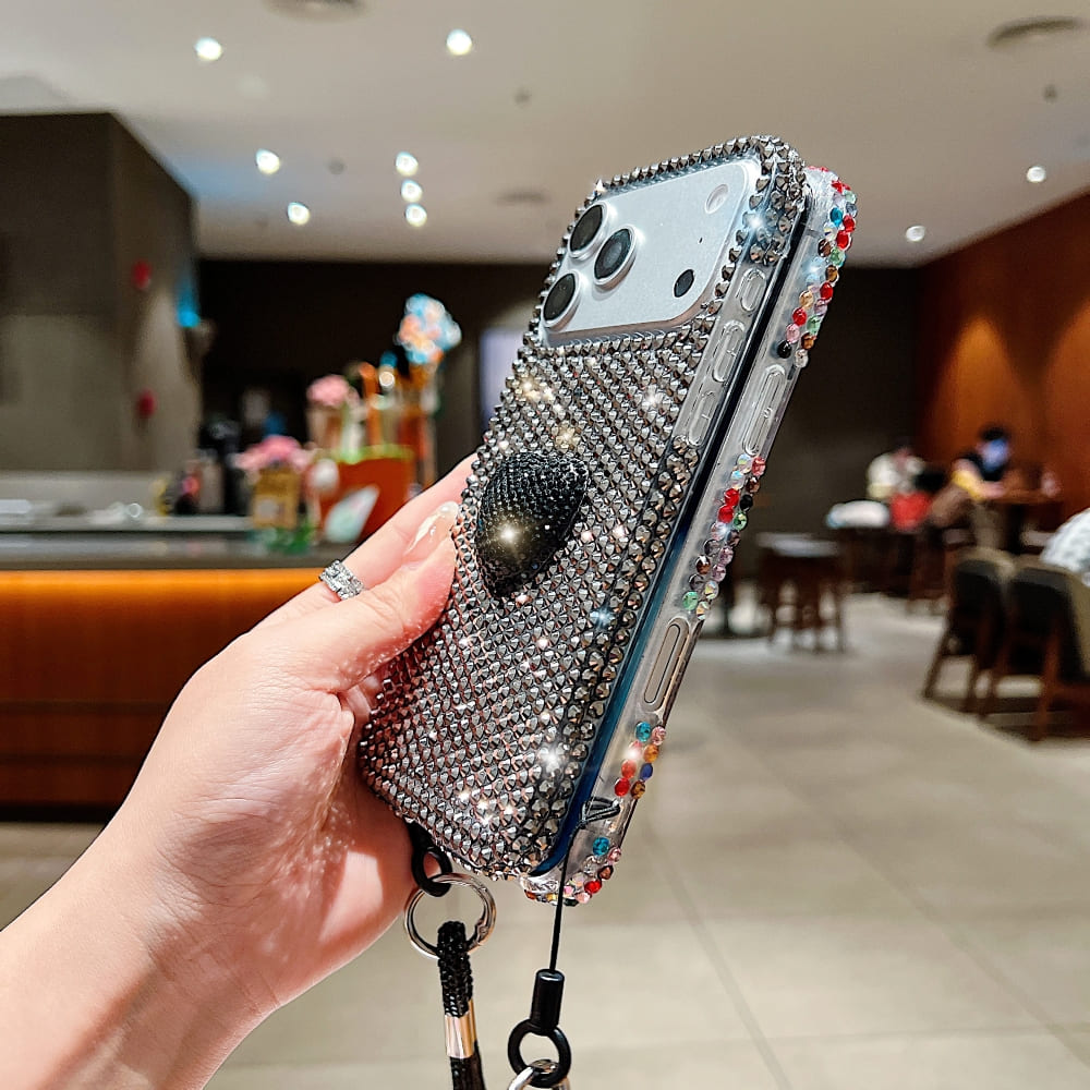 Glam Heart Rhinestone Phone Case