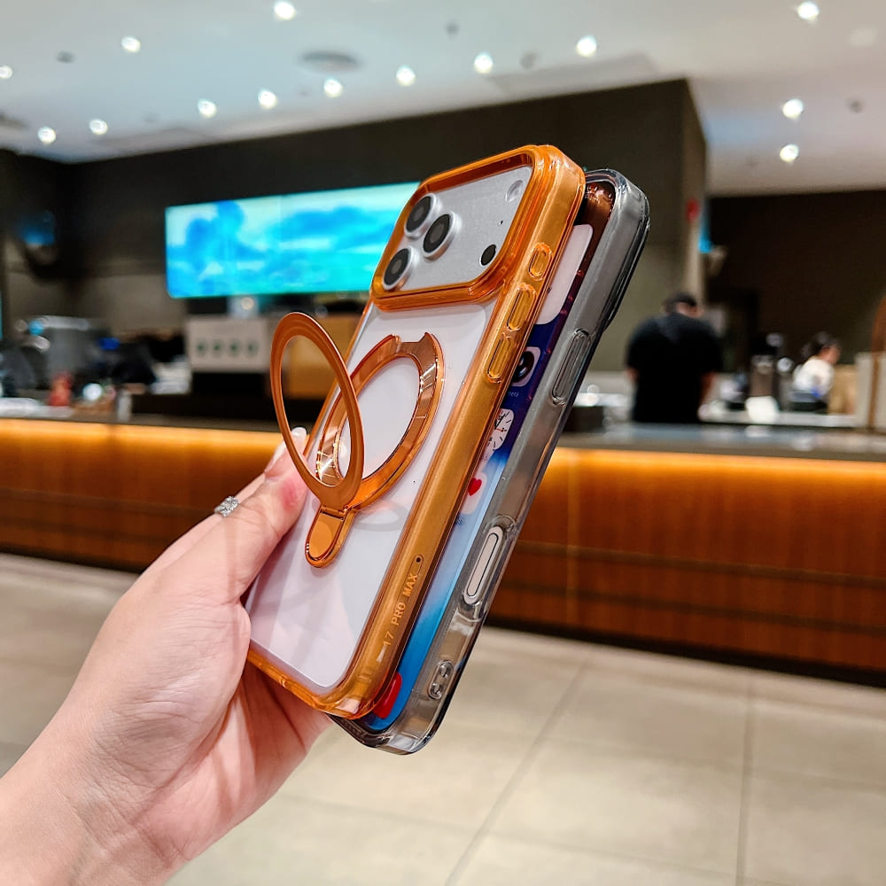 DITAKA Halo Stand Mag Crystal Phone Case
