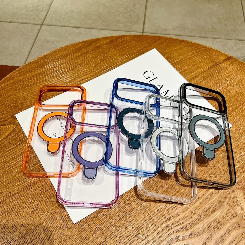 DITAKA Halo Stand Mag Crystal Phone Case