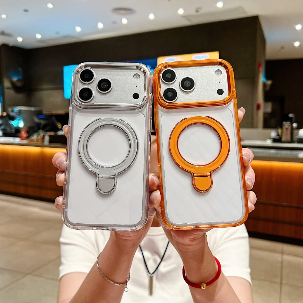 DITAKA Halo Stand Mag Crystal Phone Case