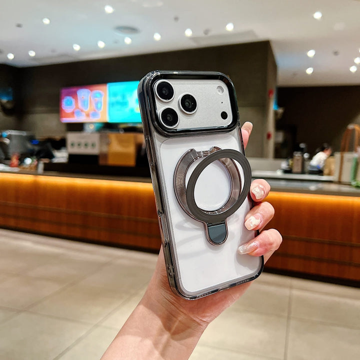 DITAKA Halo Stand Mag Crystal Phone Case