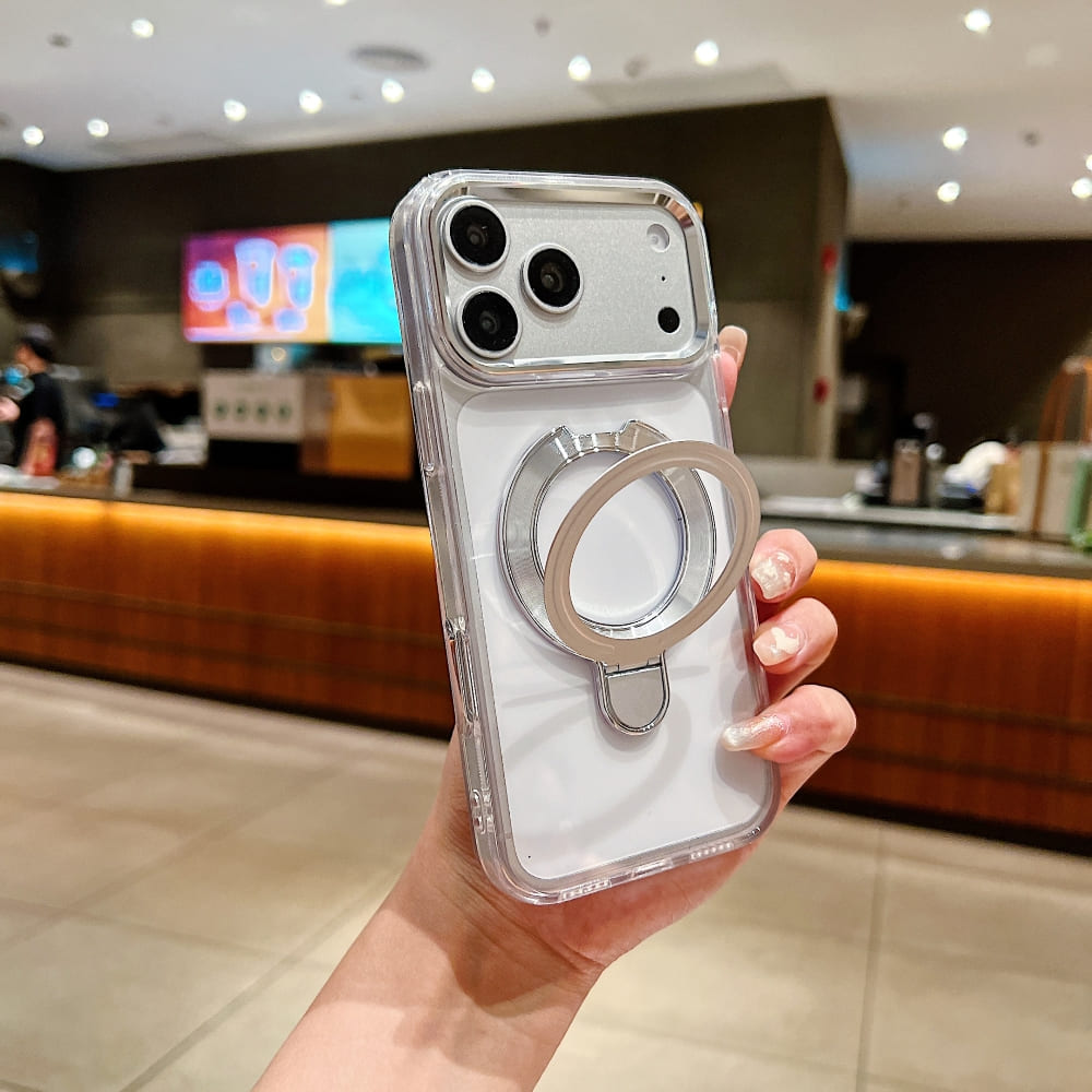 DITAKA Halo Stand Mag Crystal Phone Case