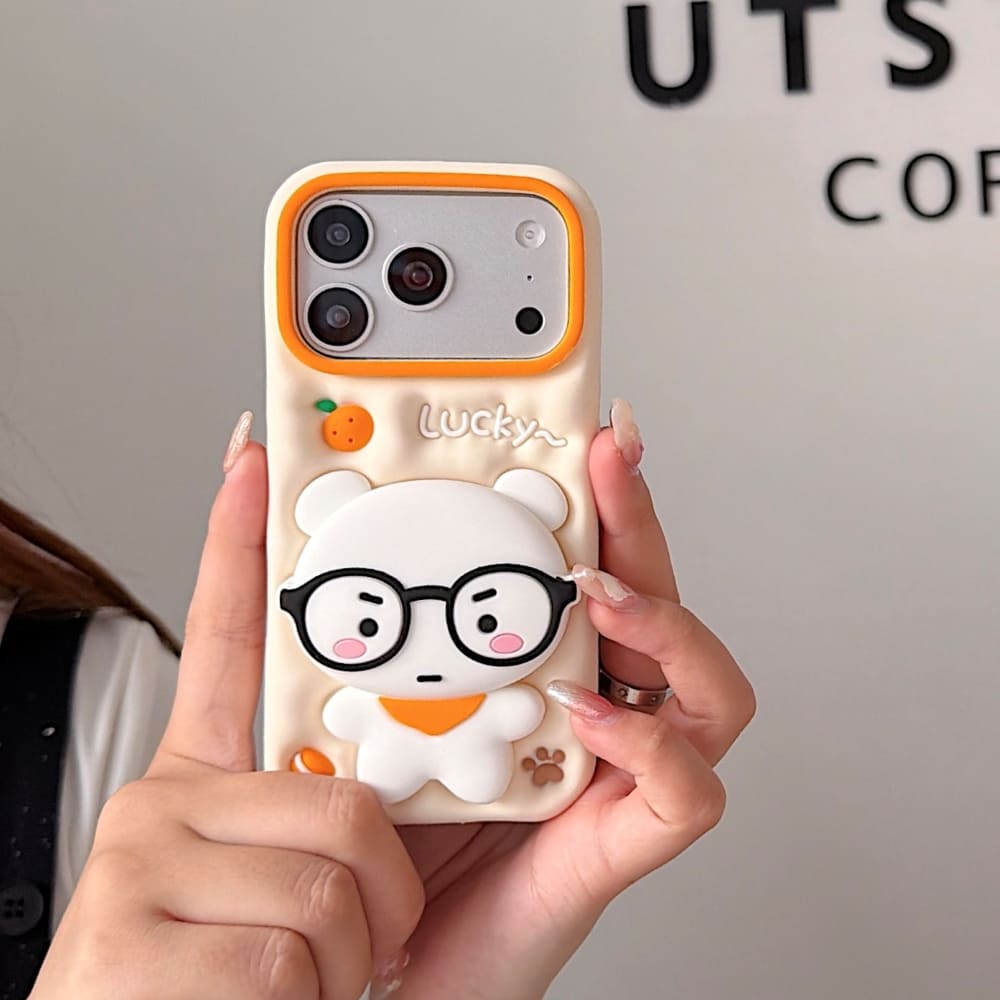 Peachy Bear Grip Phone Case