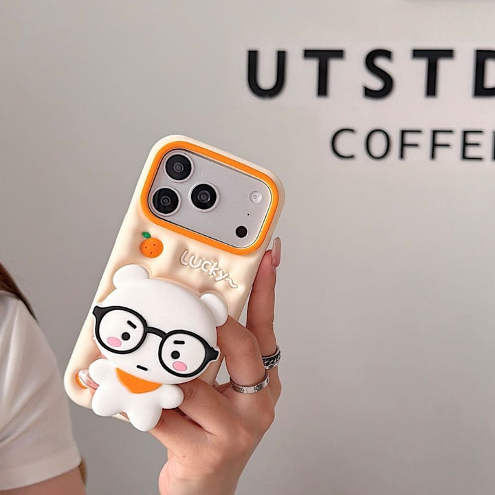 Peachy Bear Grip Phone Case