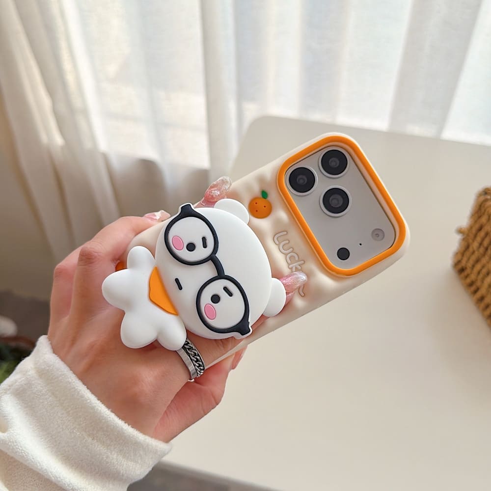 Peachy Bear Grip Phone Case