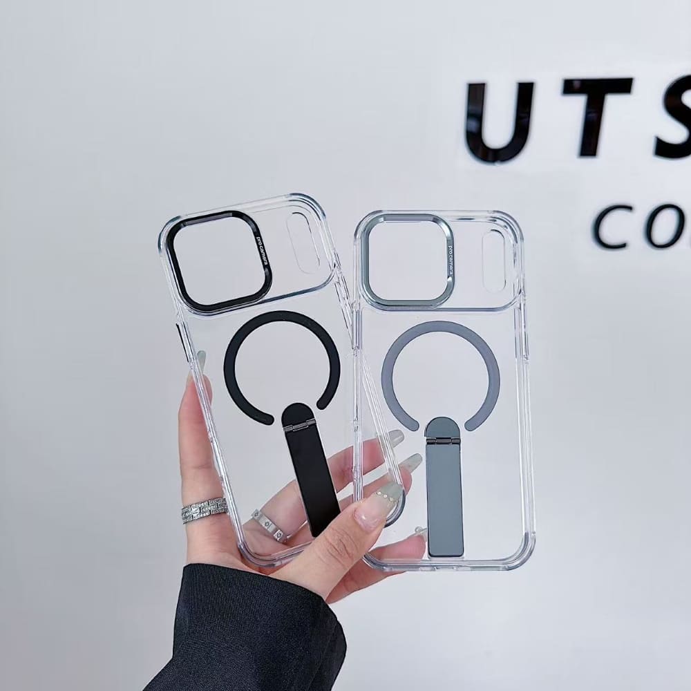 Pure Shield Magnetic Kickstand Phone Case