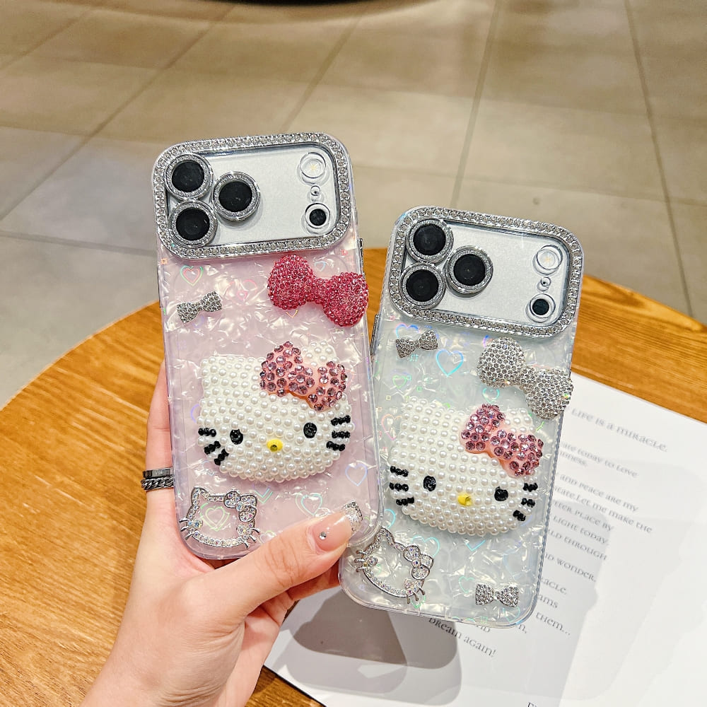 Rosy Glam Kitty Phone Case