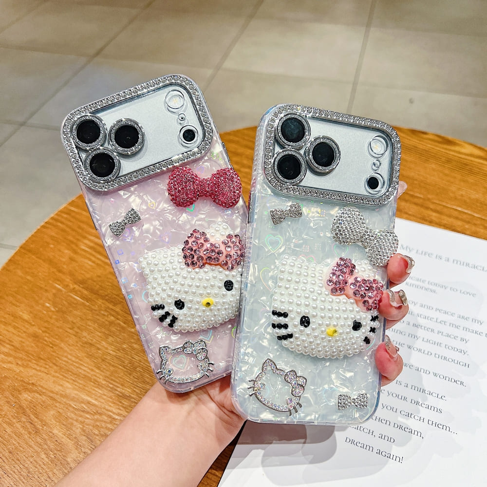 Rosy Glam Kitty Phone Case
