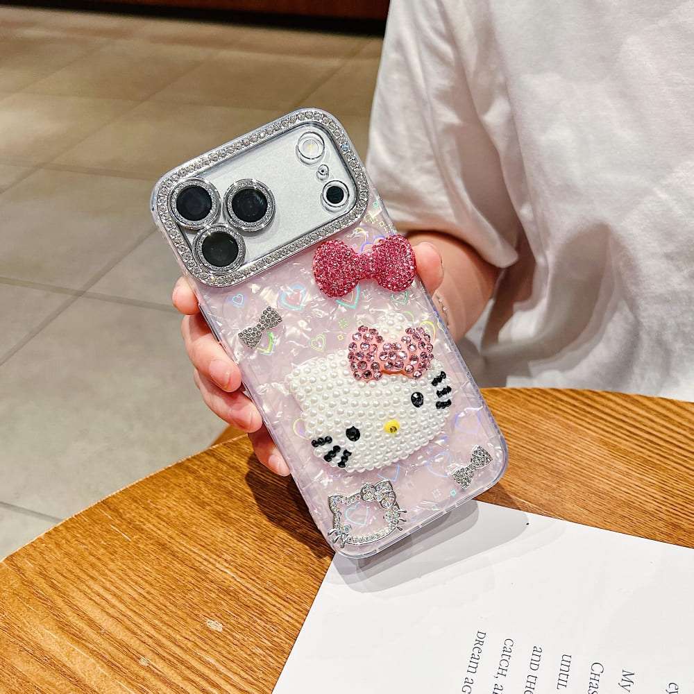 Rosy Glam Kitty Phone Case