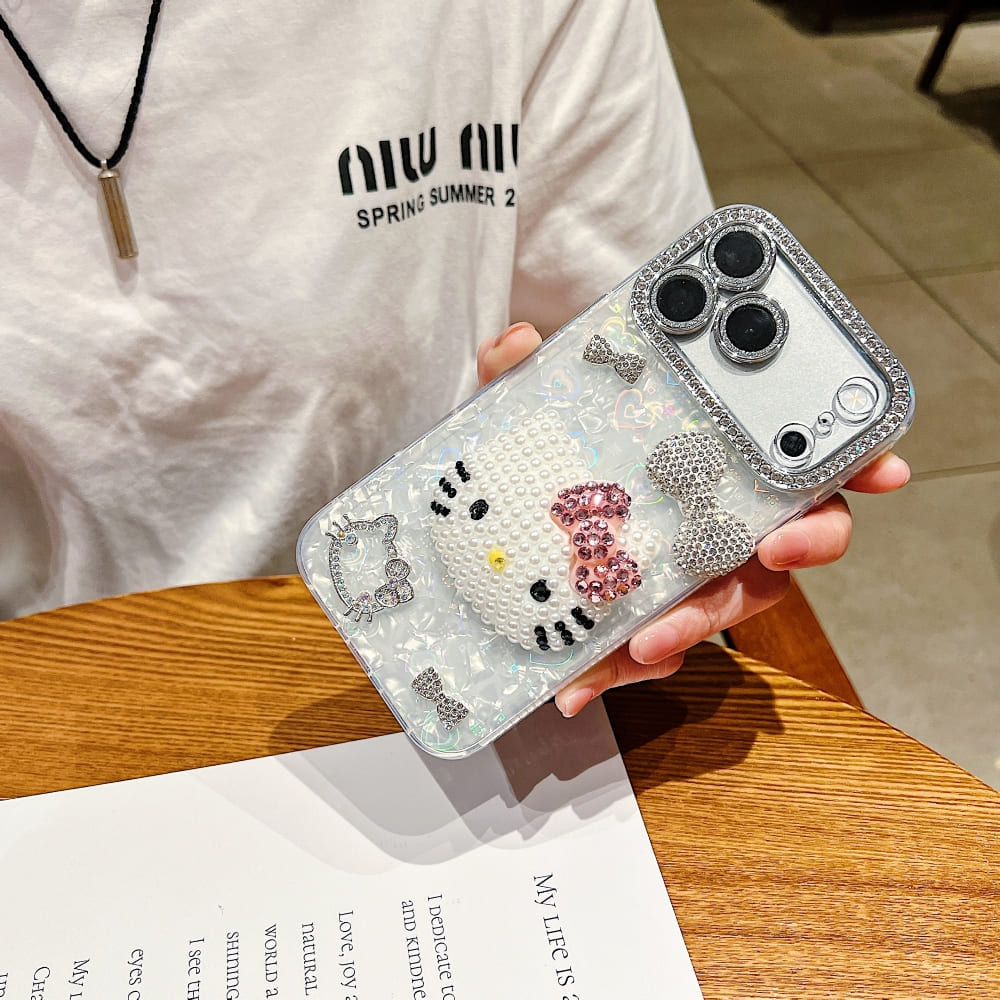 Rosy Glam Kitty Phone Case