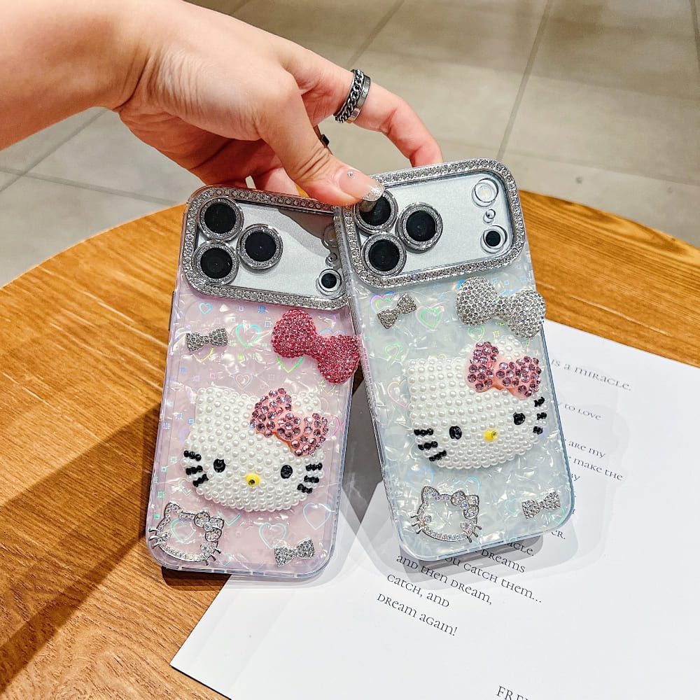 Rosy Glam Kitty Phone Case