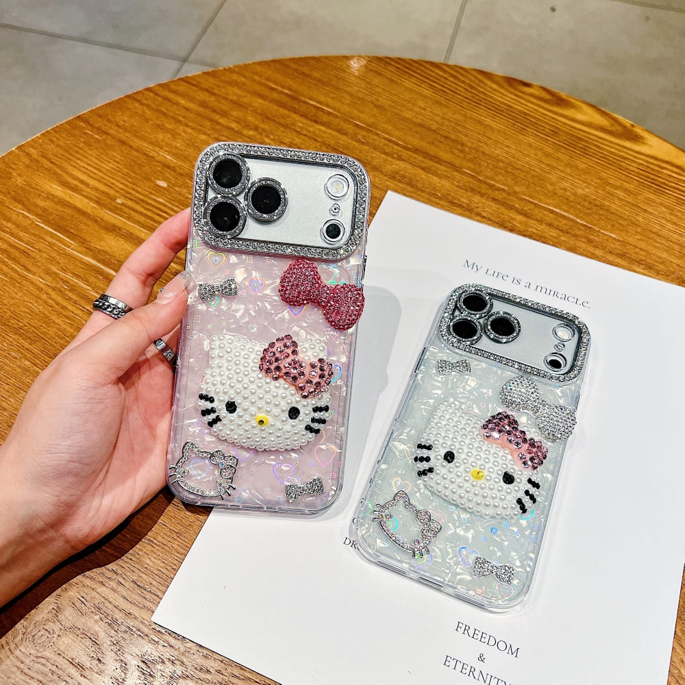 Rosy Glam Kitty Phone Case
