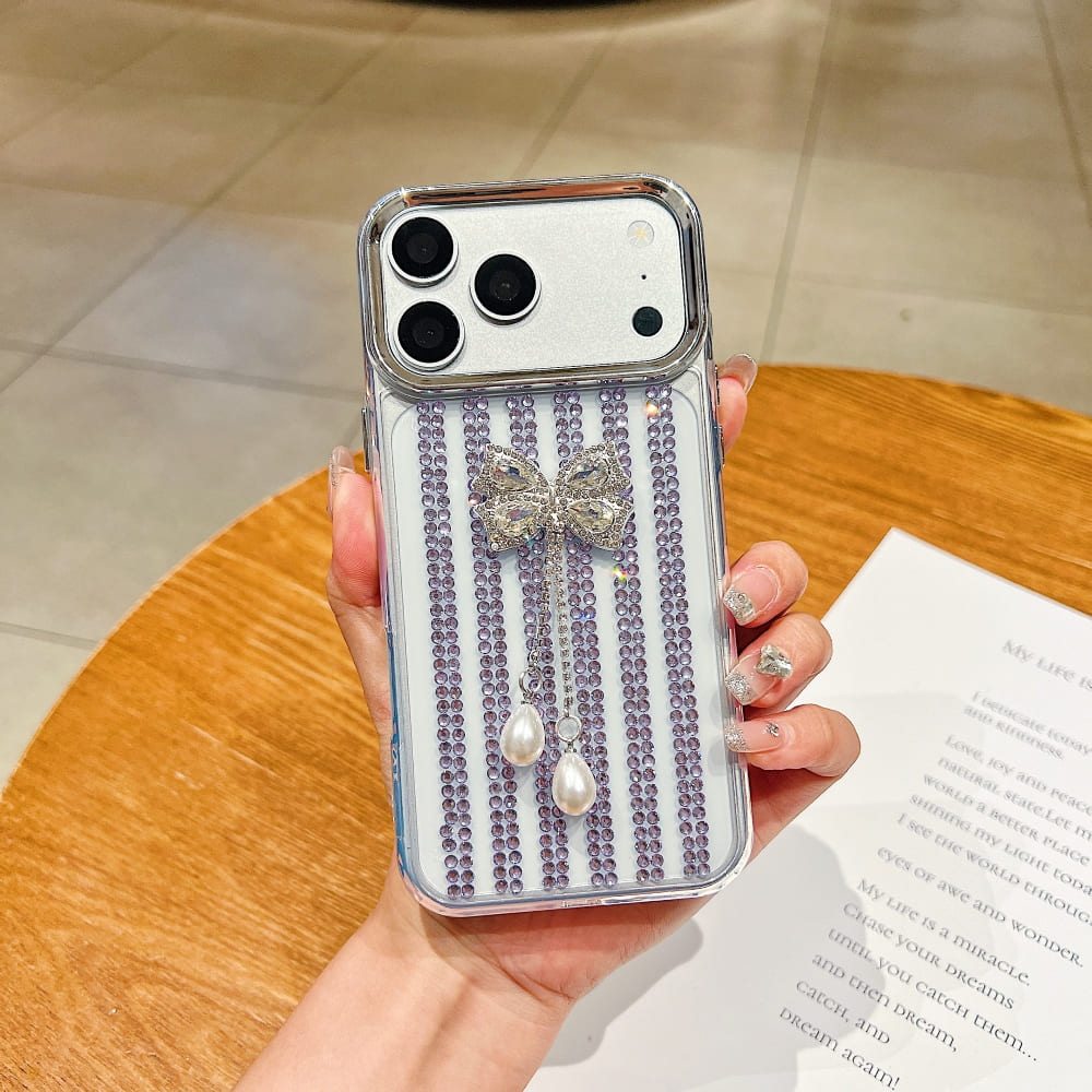 Royal Crystal Ribbon Glow Phone Case