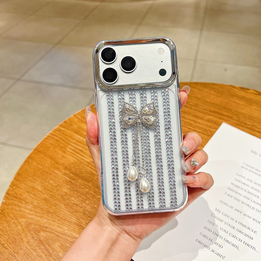 Royal Crystal Ribbon Glow Phone Case