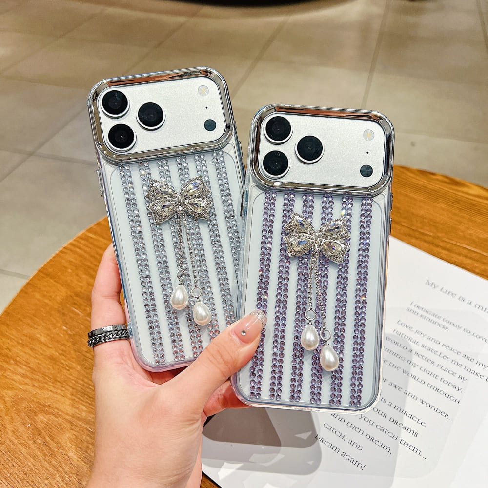 Royal Crystal Ribbon Glow Phone Case