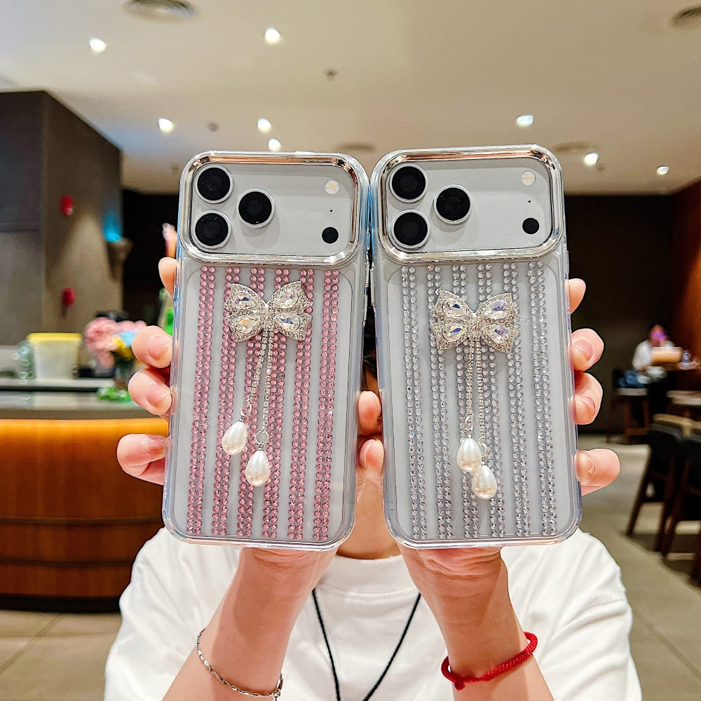 Royal Crystal Ribbon Glow Phone Case