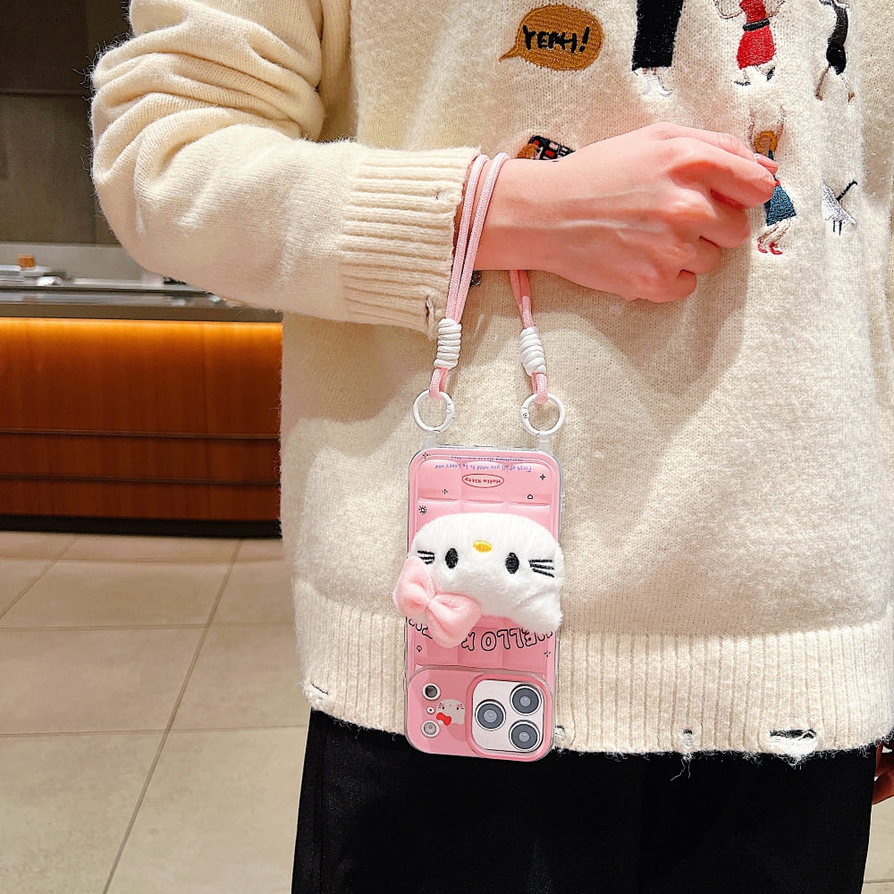 Shimmer Kitty Mirror Guard Phone Case
