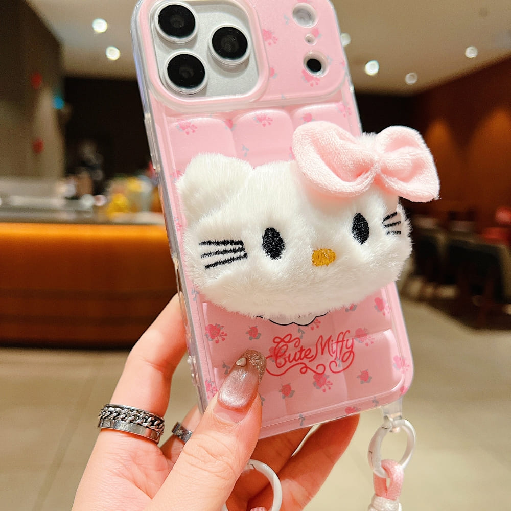 Shimmer Kitty Mirror Guard Phone Case