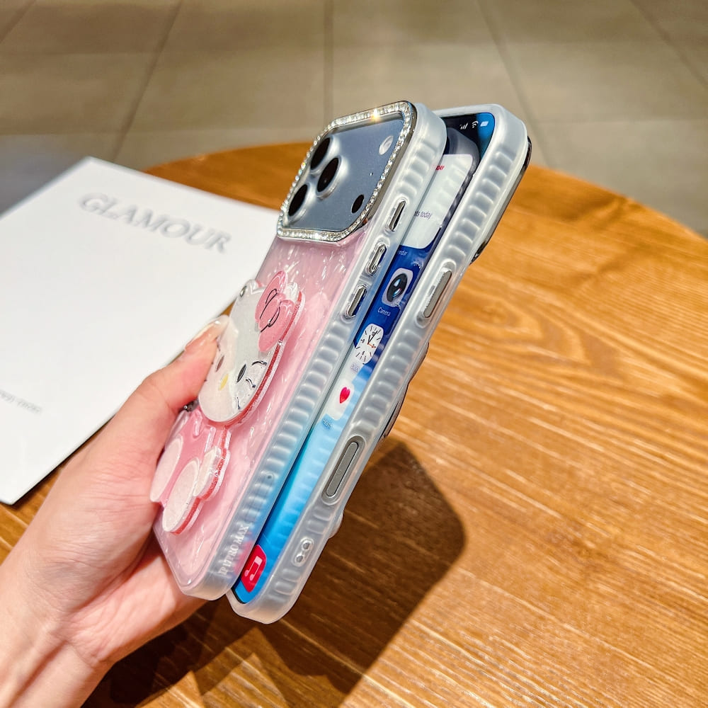 Sparkle Cat Reflection Mirror Phone Case