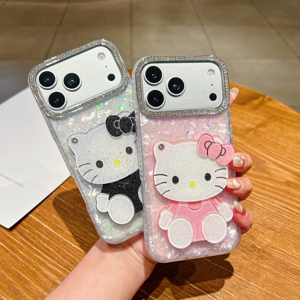Sparkle Cat Reflection Mirror Phone Case