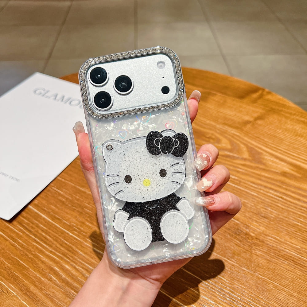 Sparkle Cat Reflection Mirror Phone Case