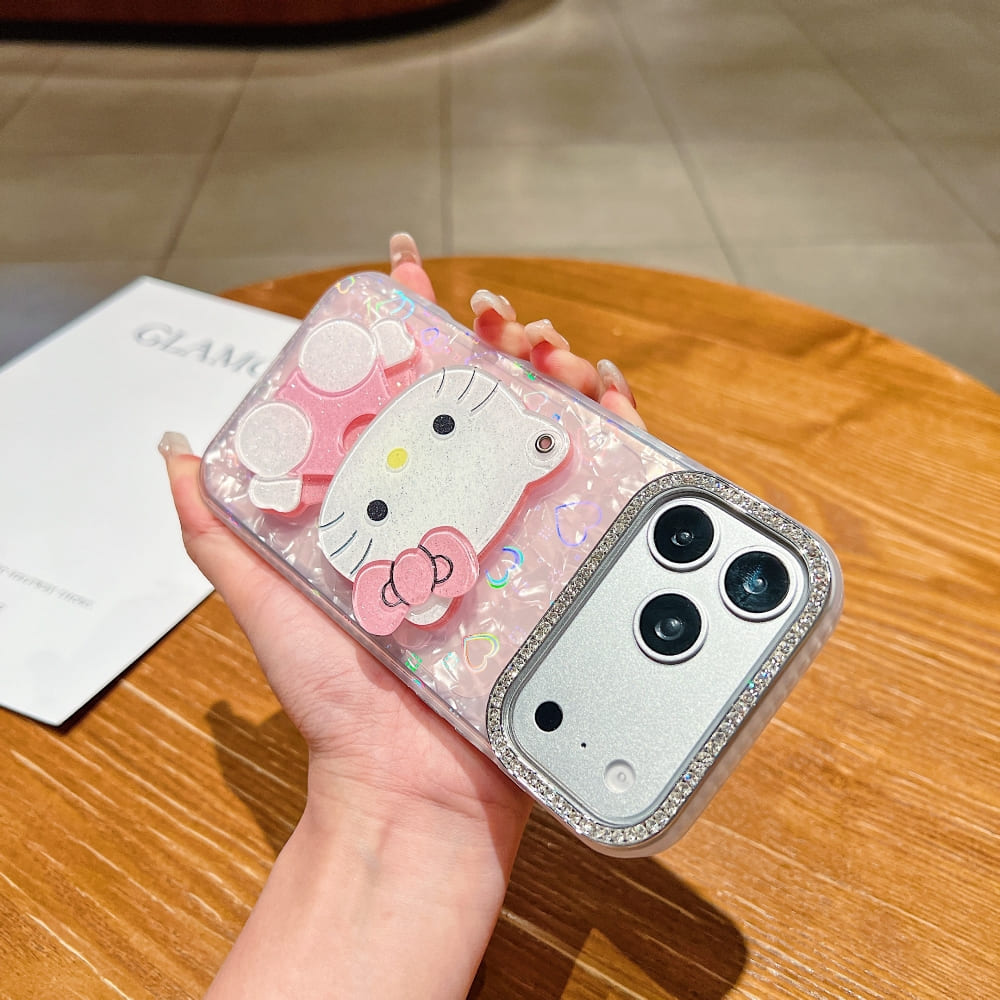 Sparkle Cat Reflection Mirror Phone Case