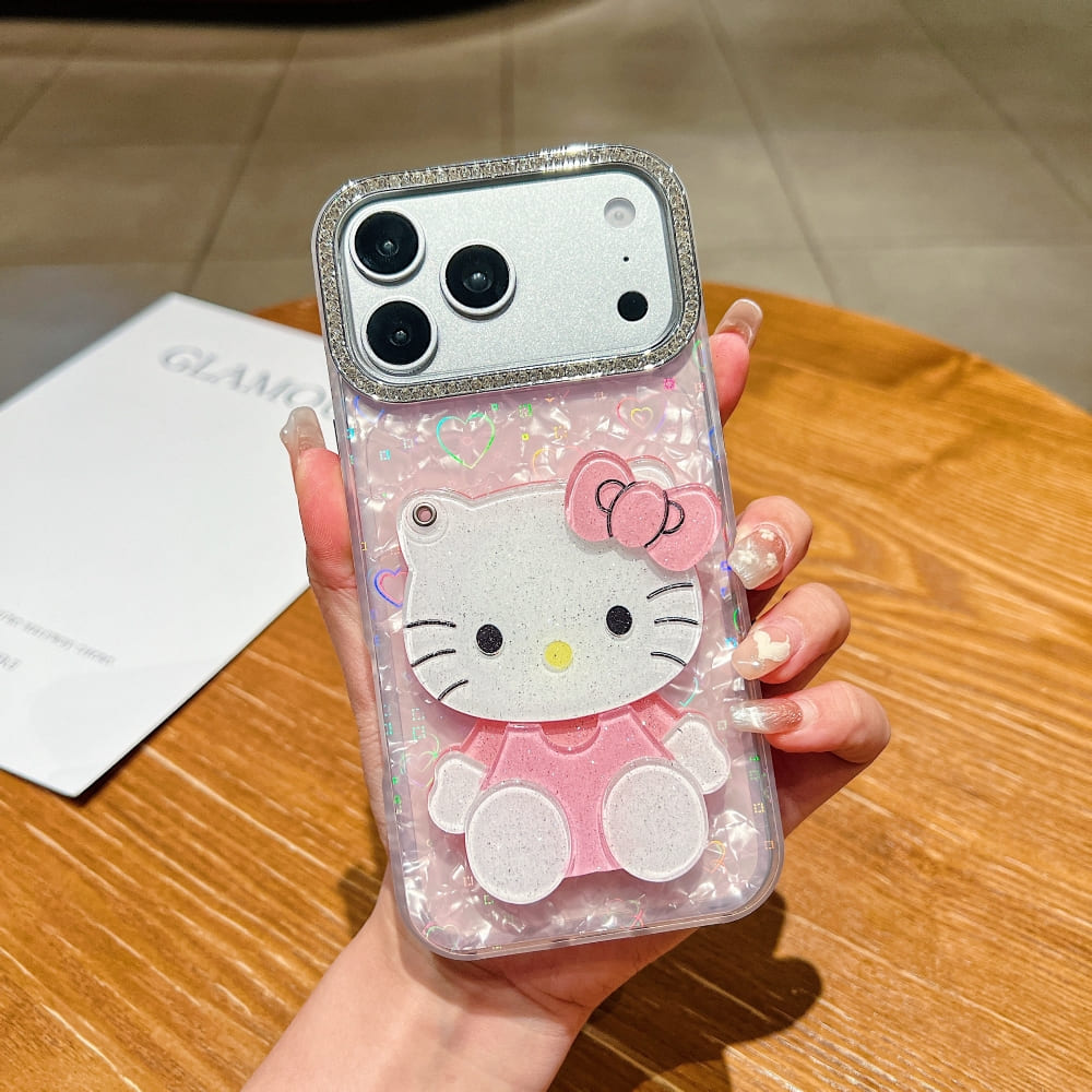 Sparkle Cat Reflection Mirror Phone Case