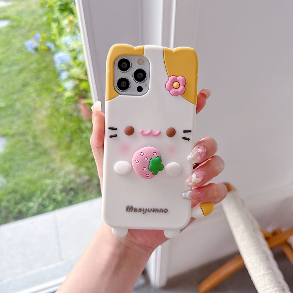 Strawberry Paws Phone Case