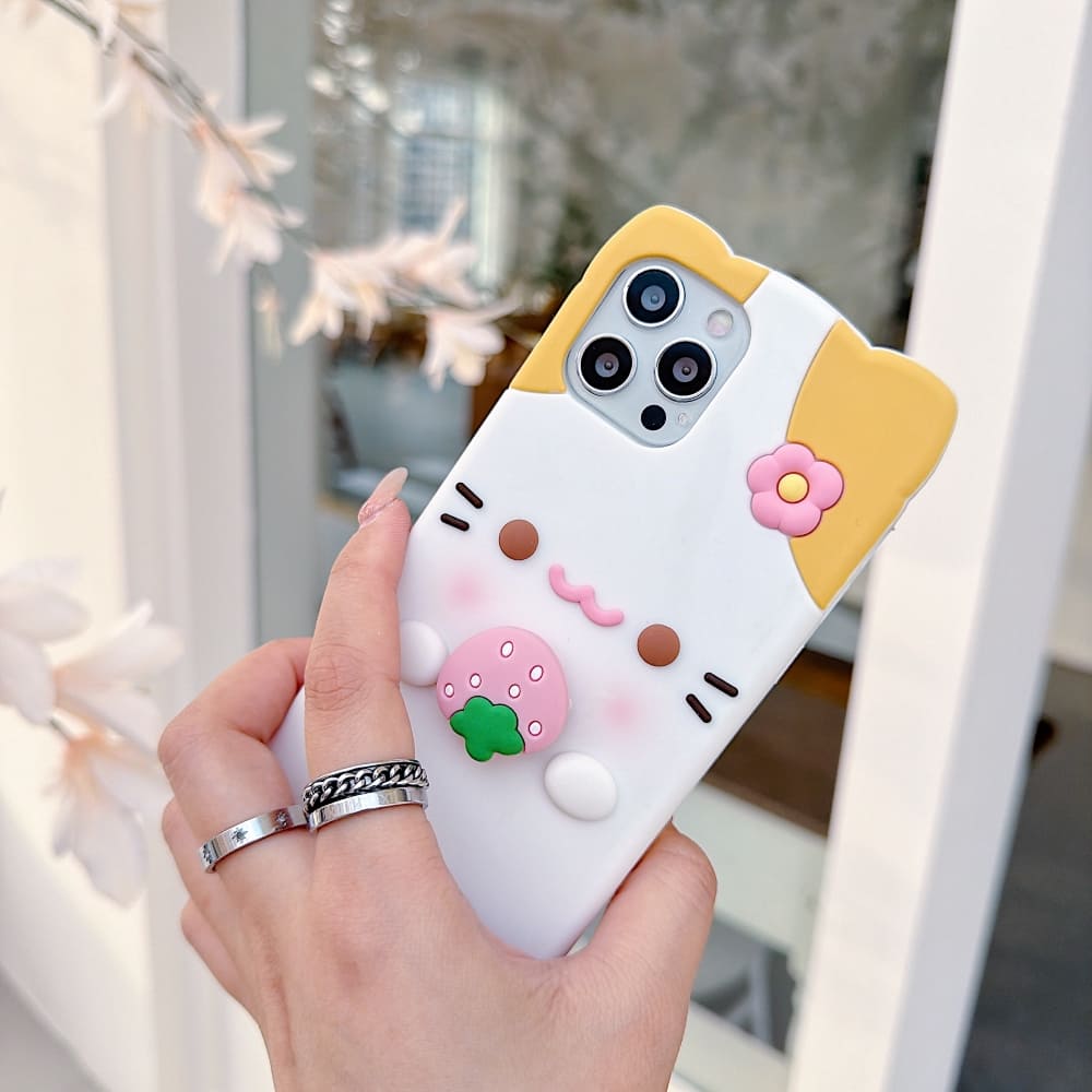 Strawberry Paws Phone Case