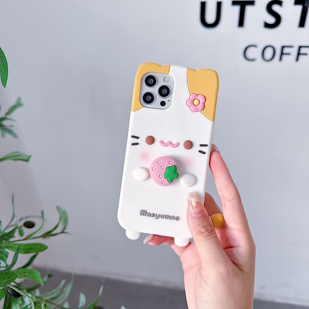 Strawberry Paws Phone Case