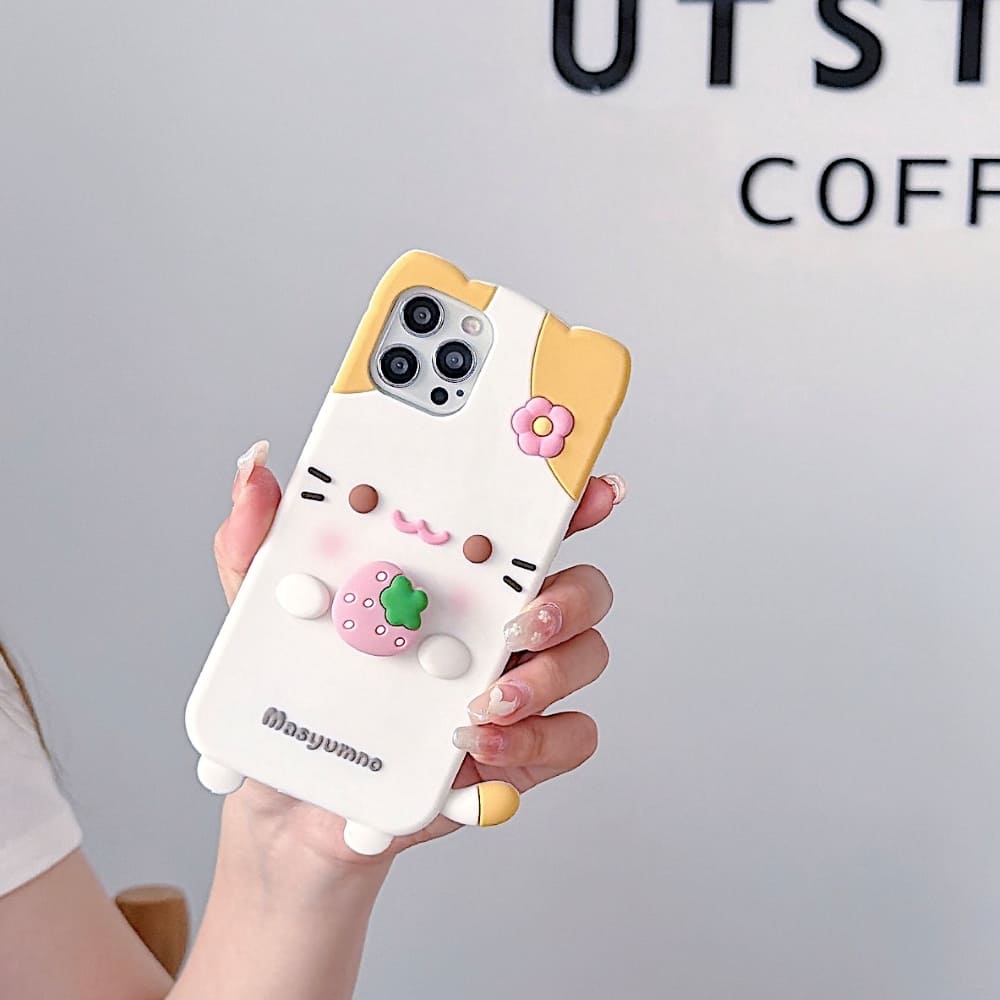 Strawberry Paws Phone Case