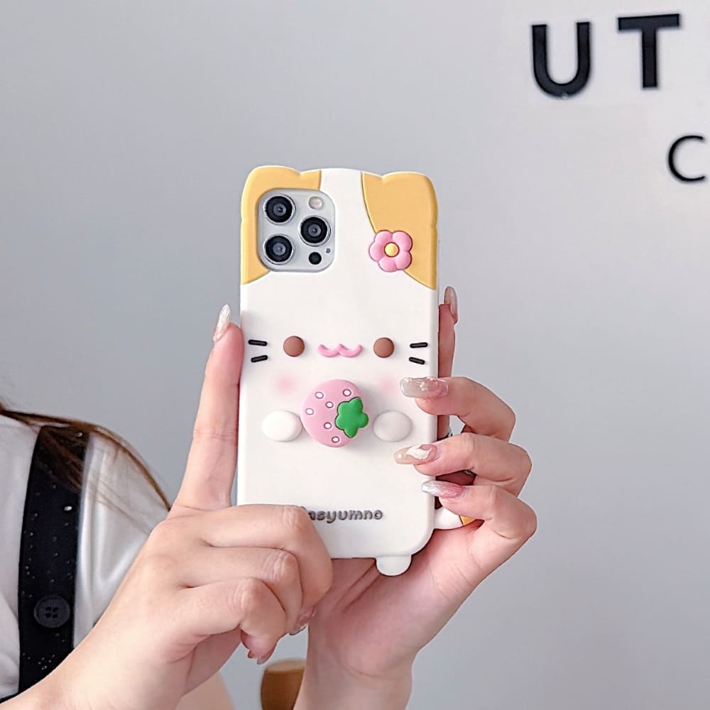 Strawberry Paws Phone Case