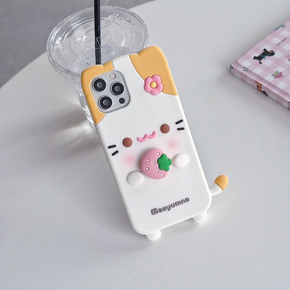 Strawberry Paws Phone Case