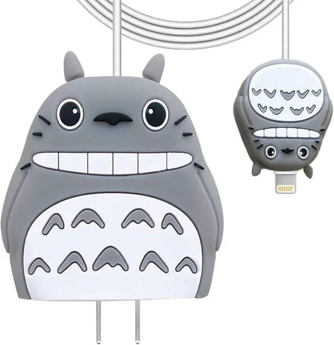 Totoro 3D Cartoon Silicone Charger Cover for iPhone 18W/20W - 360° Full Protection - ShopOnCliQ